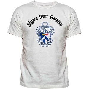 Sigma Tau Gamma Vintage Crest T-Shirt(White)