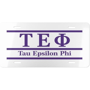 Tau Epsilon Phi Lettered Lines License Covers