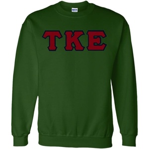 Tau Kappa Epsilon Lettered Crewneck(Forest Green)