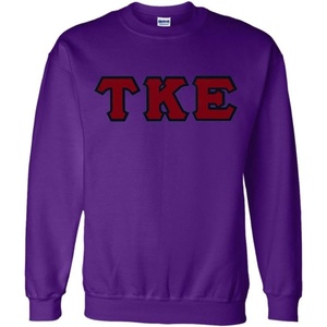 Tau Kappa Epsilon Lettered Crewneck(Purple)
