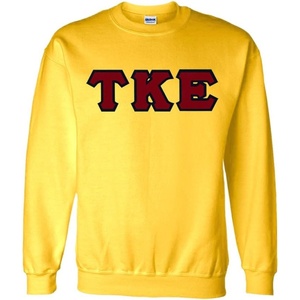 Tau Kappa Epsilon Lettered Crewneck(Yellow)