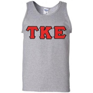 Tau Kappa Epsilon Lettered Tank Top(Sports Grey)
