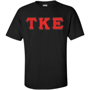 Tau Kappa Epsilon Lettered Tee(Black)