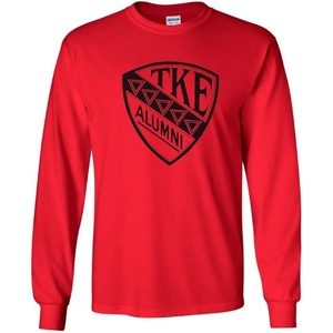 Tau Kappa Epsilon TKE Alumni Long Sleeve Tee(Red)