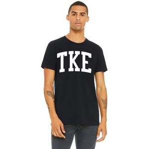 Tau Kappa Epsilon TKE Arched Greek Letter T-Shirt(Black)