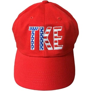 Tau Kappa Epsilon TKE Flag Letter Hat(Red)
