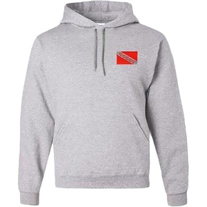Tau Kappa Epsilon TKE Flag Patch Hooded Sweatshirt(Sports Grey)
