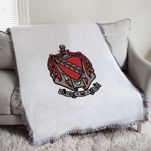Tau Kappa Epsilon TKE Full Color Crest Afghan Blanket Throw