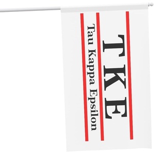 Tau Kappa Epsilon TKE Greek Letter Flag