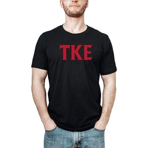 Tau Kappa Epsilon TKE Letter Tees(Black)
