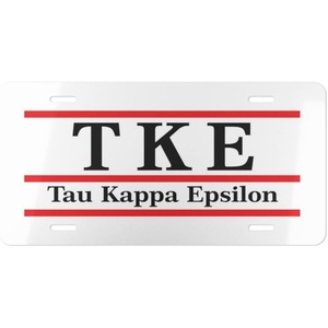 Tau Kappa Epsilon TKE Lettered Lines License Covers