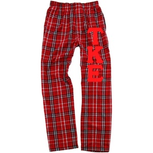 Tau Kappa Epsilon TKE Pajamas Flannel Pant(Red/White)