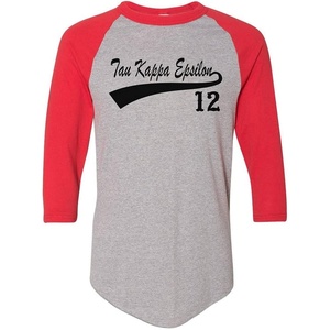Tau Kappa Epsilon TKE Tail Year Raglan(Grey W/Red)