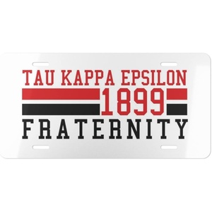 Tau Kappa Epsilon TKE Year License Plates