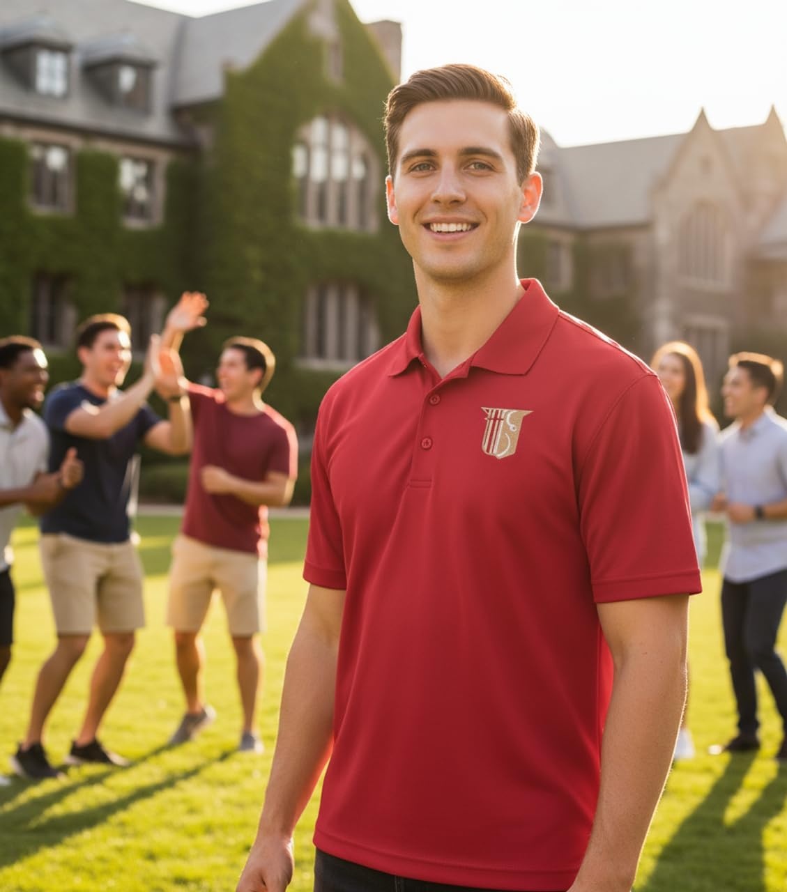 image:imageTheta Chi Emblem PoloWhite