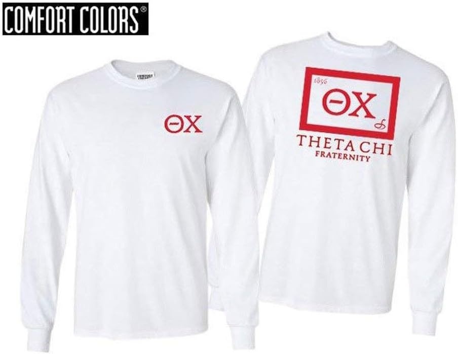 image:imageTheta Chi Flag Long Sleeve TShirtWhite