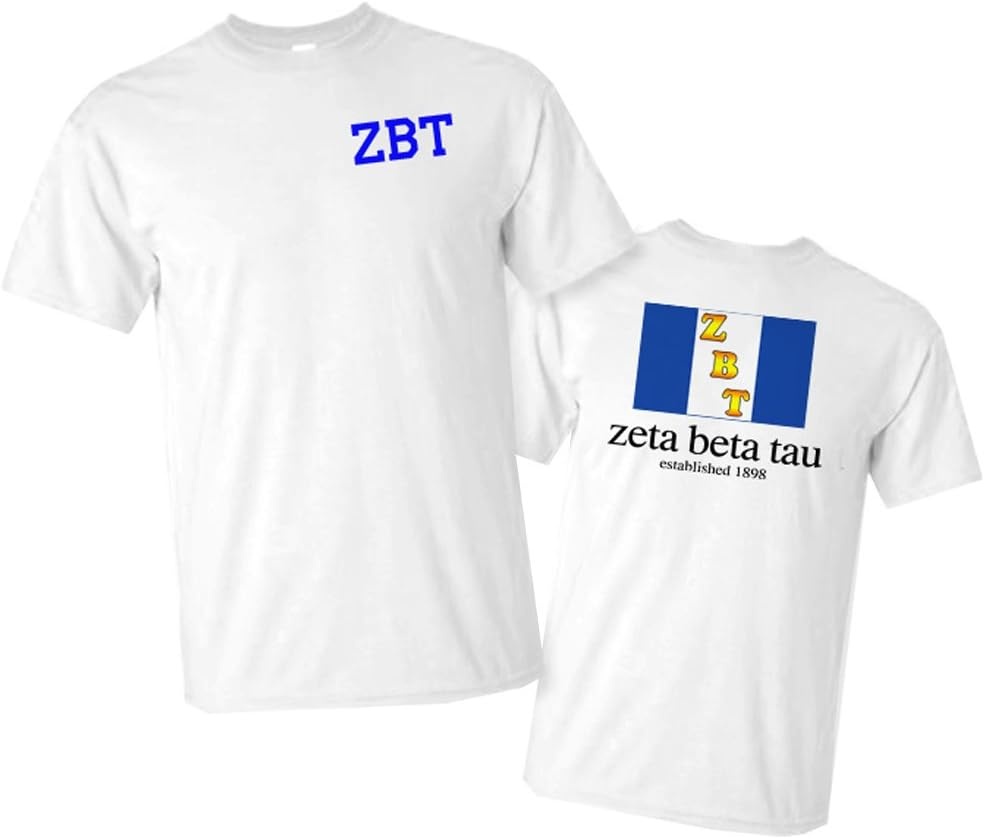 image:imageZeta Beta Tau ZBT Flag TShirtWhite