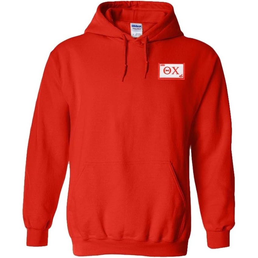 image:imageGreekgear Theta Chi Flag Patch Hooded SweatshirtRed