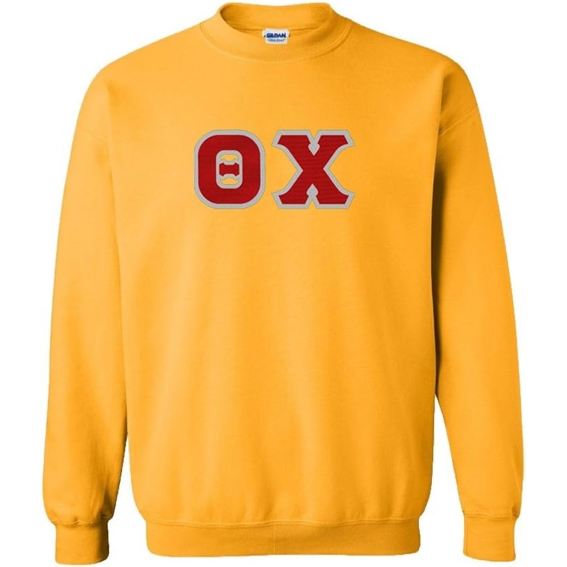 image:imageGreekgear Theta Chi Lettered CrewneckAthletic Gold