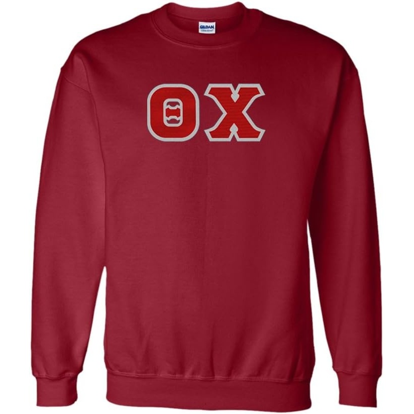 image:imageGreekgear Theta Chi Lettered CrewneckMaroon