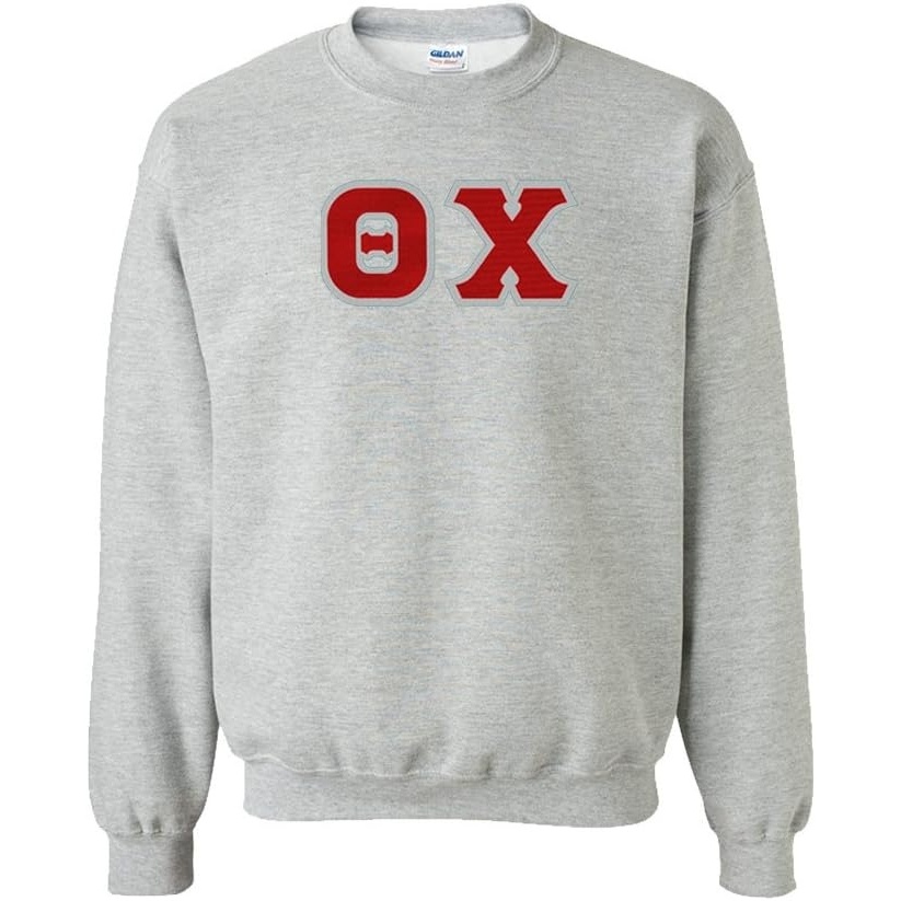image:imageGreekgear Theta Chi Lettered CrewneckSports Grey