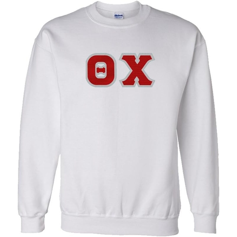 image:imageGreekgear Theta Chi Lettered CrewneckWhite