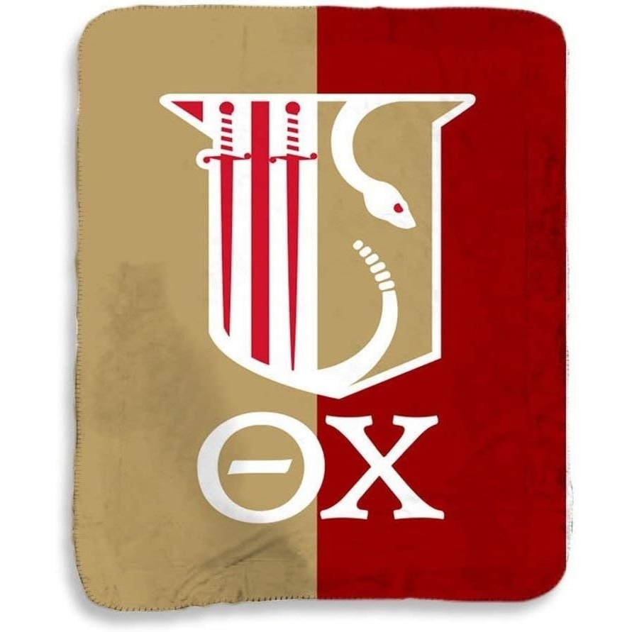 image:imageGreekgear Theta Chi Two Tone Sherpa Lap Blanket