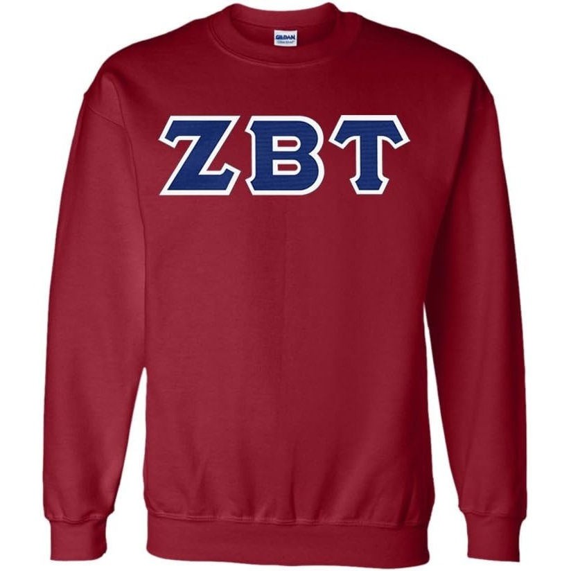 image:imageGreekgear Zeta Beta Tau Lettered CrewneckMaroon