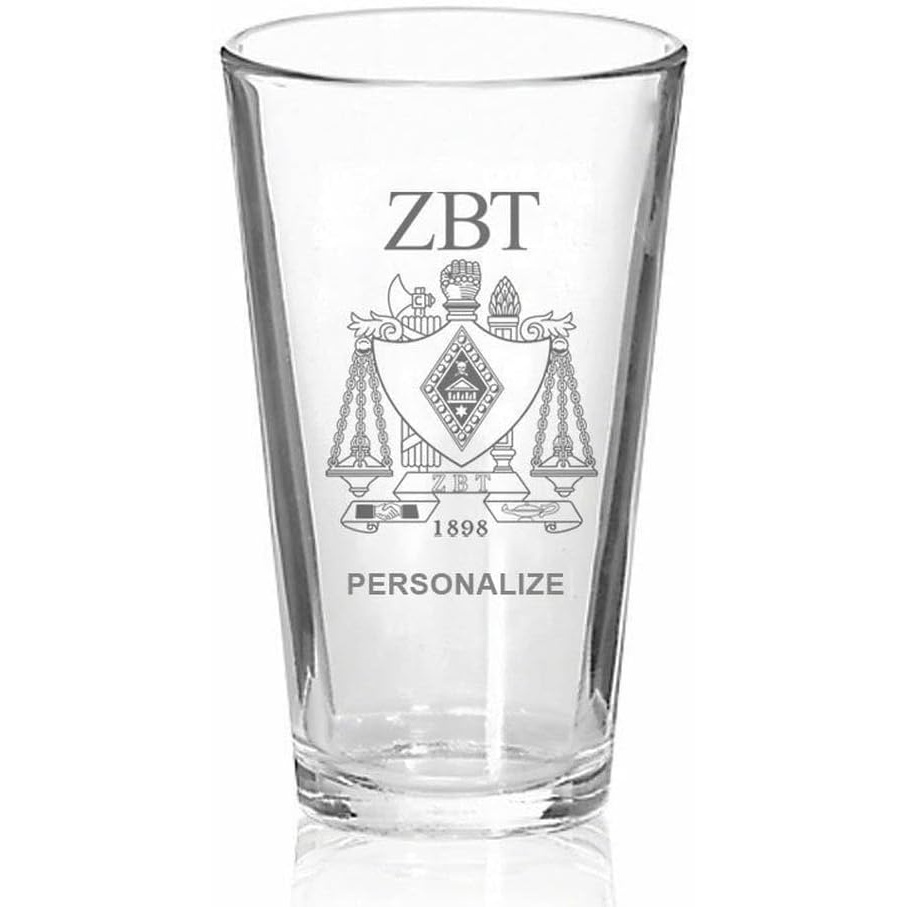 image:imageGreekgear Zeta Beta Tau ZBT Mixing Glass Transparent