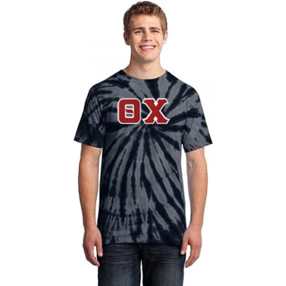 image:imageTheta Chi Essential TieDye Lettered TeeBlack