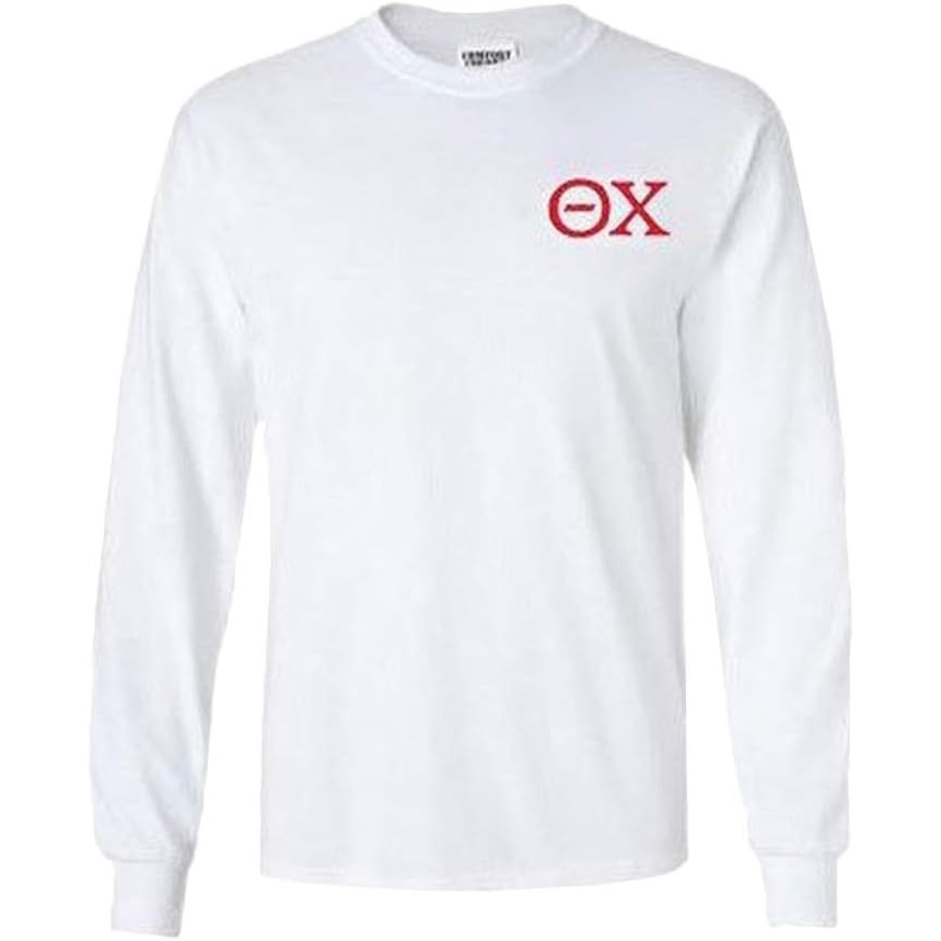 image:imageTheta Chi Flag Long Sleeve TShirtWhite