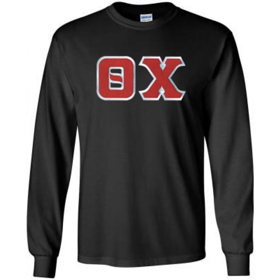 image:imageTheta Chi Lettered Long SleeveBlack