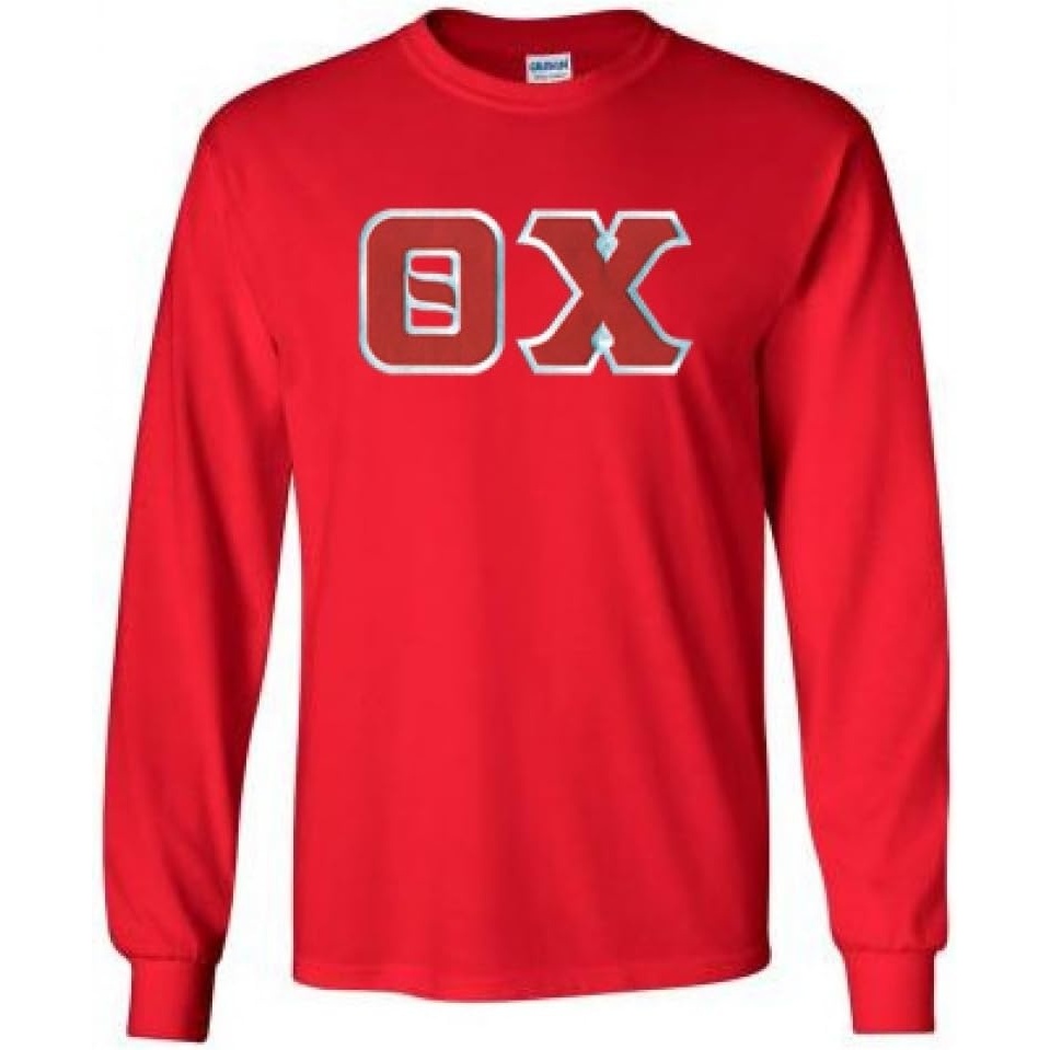 image:imageTheta Chi Lettered Long SleeveRed