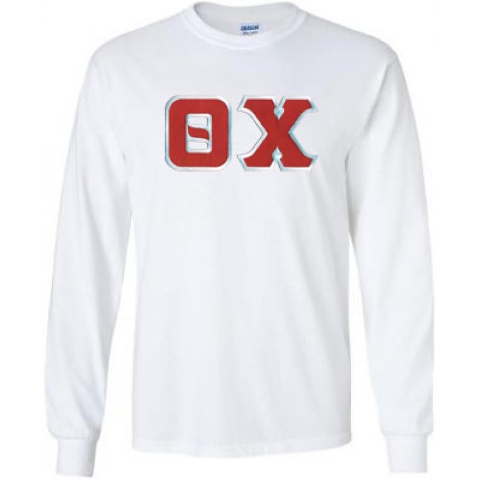 image:imageTheta Chi Lettered Long SleeveWhite