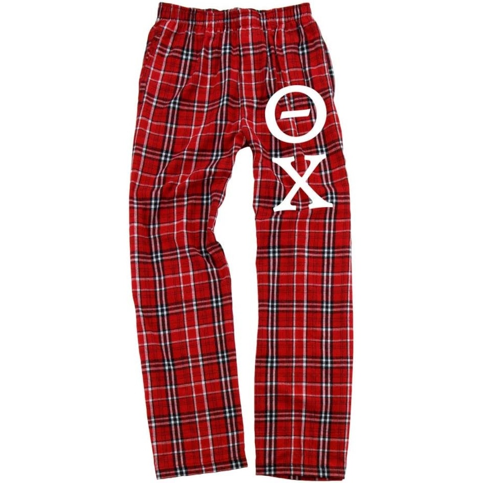 image:imageTheta Chi Pajamas Flannel PantRedWhite