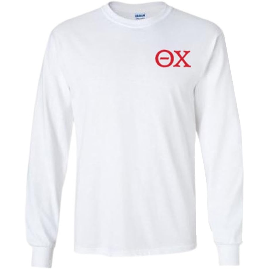 image:imageTheta Chi World Famous Crest Long Sleeve TShirtLight Grey