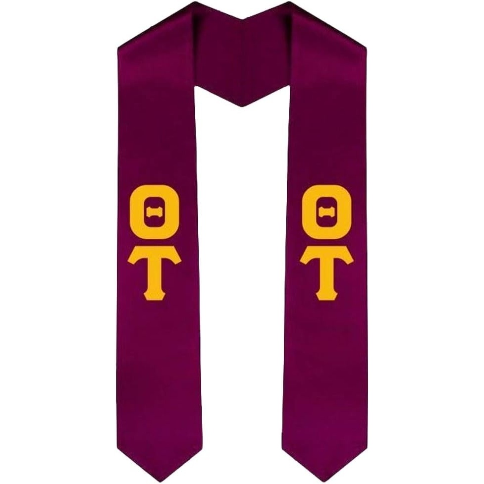 image:imageTheta Tau Greek Lettered Graduation Sash StoleMaroon