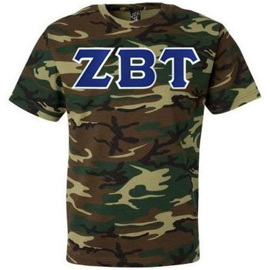image:imageZeta Beta Tau Lettered Camouflage TShirtCamouflage