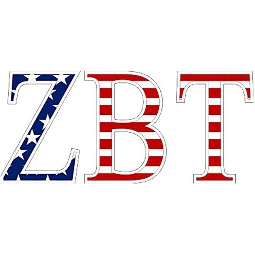 image:imageZeta Beta Tau ZBT American Flag Greek Letter Sticker25 Tall