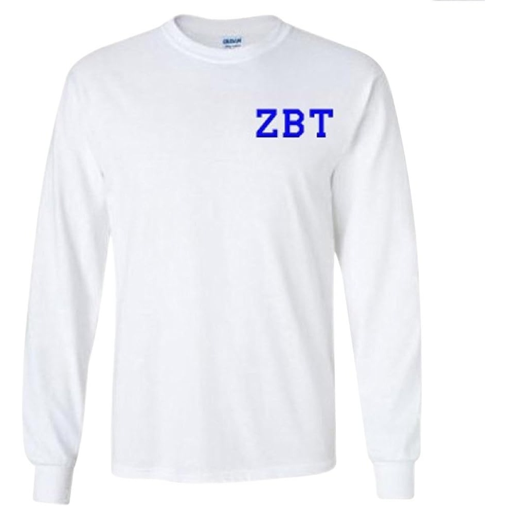 image:imageZeta Beta Tau ZBT Flag Long Sleeve TShirtWhite