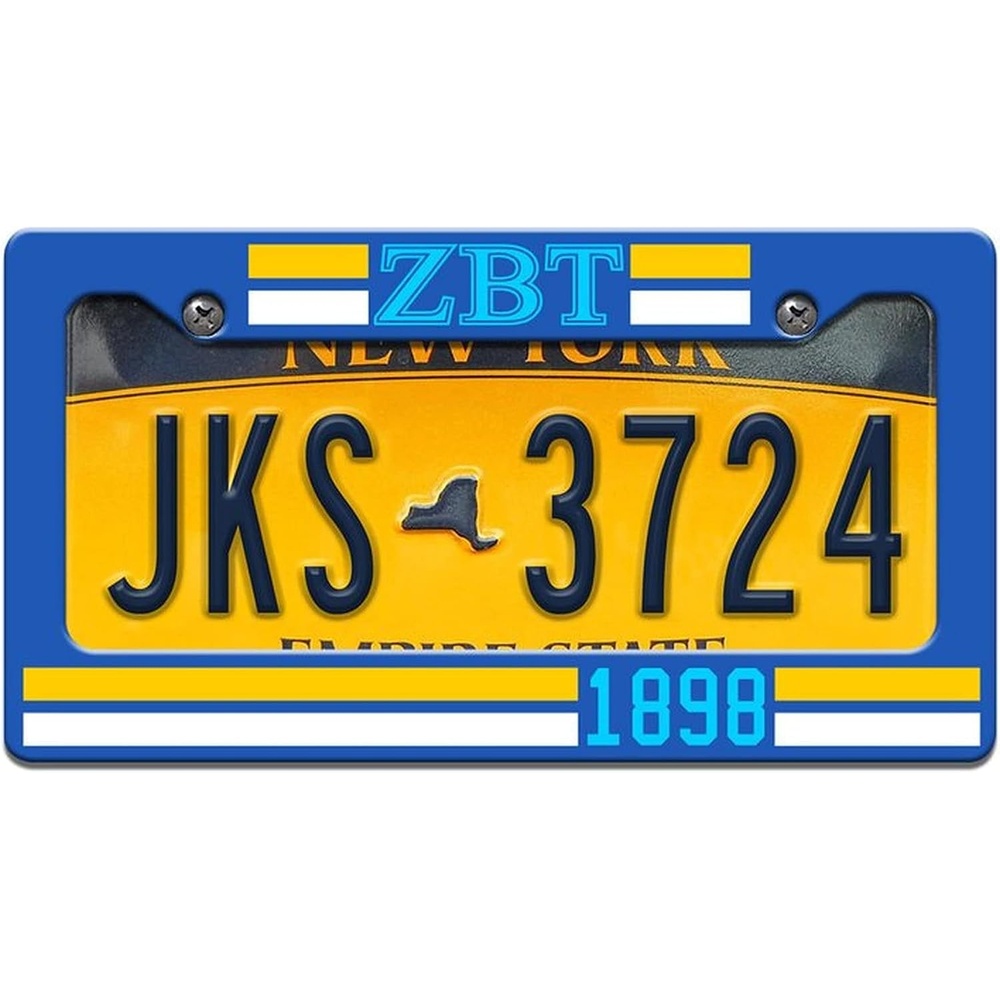 image:imageZeta Beta Tau ZBT Year License Plate Frame