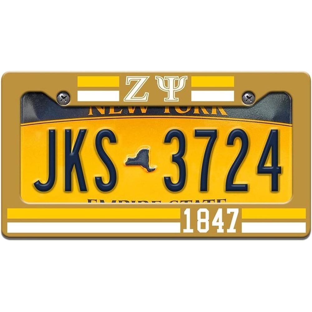 image:imageZeta Psi Year License Plate Frame