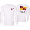 Greekgear Theta Tau Flag Long Sleeve T-Shirt(White)