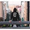 Greekgear Zeta Beta Tau Social Hooded Sweatshirt(Black)