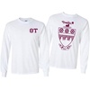 Theta Tau World Famous Crest Long Sleeve T-Shirt(White)