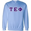 Greekgear Tau Epsilon Phi Lettered Crewneck(Light Blue)