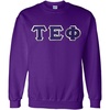 Greekgear Tau Epsilon Phi Lettered Crewneck(Purple)
