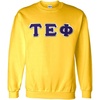 Greekgear Tau Epsilon Phi Lettered Crewneck(Yellow)