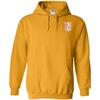 Greekgear Theta Chi Crest – Shield Emblem Hooded Sweatshirt(Athletic Gold)