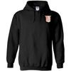 Greekgear Theta Chi Crest – Shield Emblem Hooded Sweatshirt(Black)